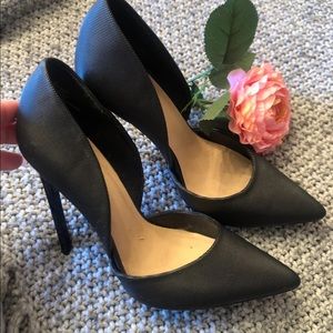 Stilettos blk textured